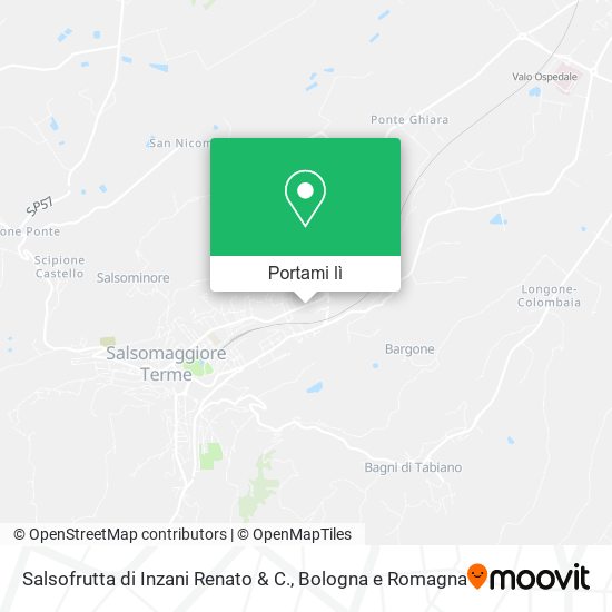 Mappa Salsofrutta di Inzani Renato & C.