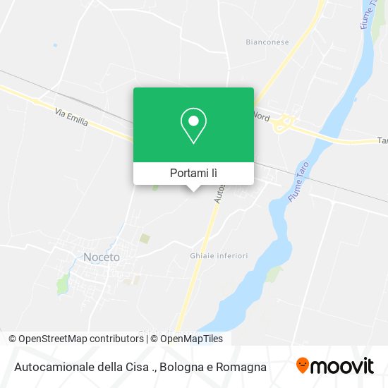 Mappa Autocamionale della Cisa .
