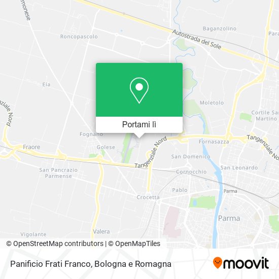 Mappa Panificio Frati Franco