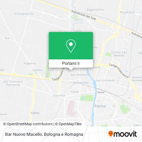 Mappa Bar Nuovo Macello