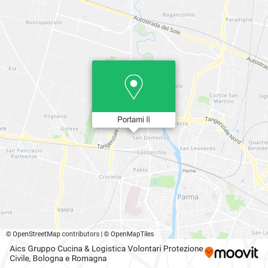 Mappa Aics Gruppo Cucina & Logistica Volontari Protezione Civile