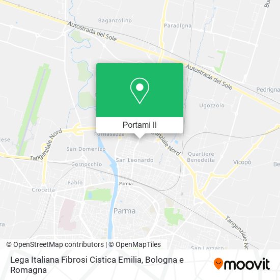 Mappa Lega Italiana Fibrosi Cistica Emilia