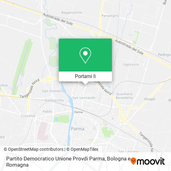 Mappa Partito Democratico Unione Provdi Parma