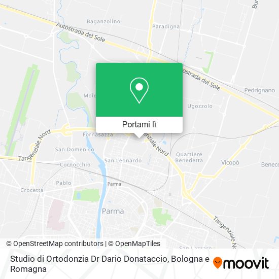 Mappa Studio di Ortodonzia Dr Dario Donataccio