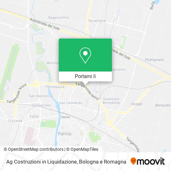 Mappa Ag Costruzioni in Liquidazione