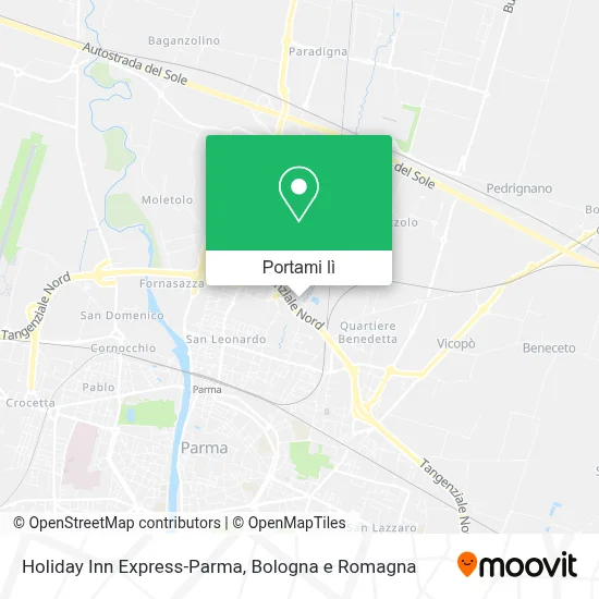 Mappa Holiday Inn Express-Parma