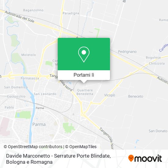 Mappa Davide Marconetto - Serrature Porte Blindate