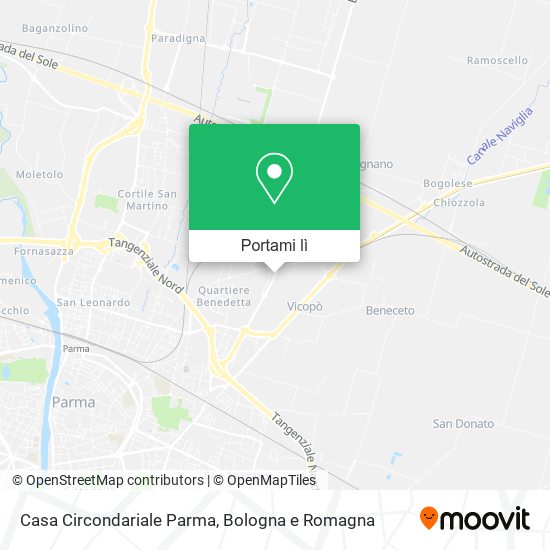 Mappa Casa Circondariale Parma