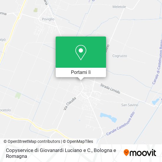 Mappa Copyservice di Giovanardi Luciano e C.