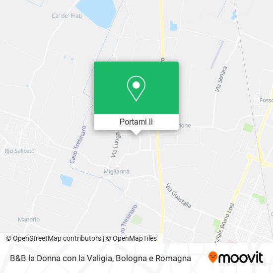 Mappa B&B la Donna con la Valigia