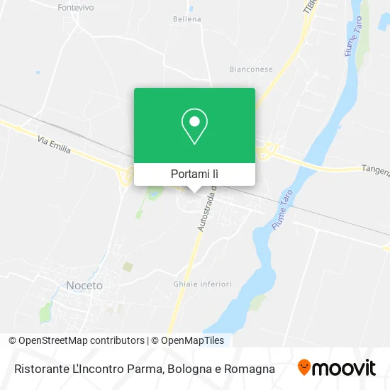 Mappa Ristorante L'Incontro Parma