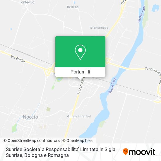 Mappa Sunrise Societa' a Responsabilita' Limitata in Sigla Sunrise