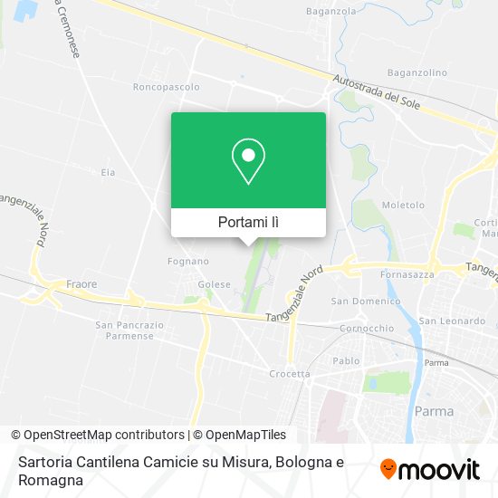 Mappa Sartoria Cantilena Camicie su Misura