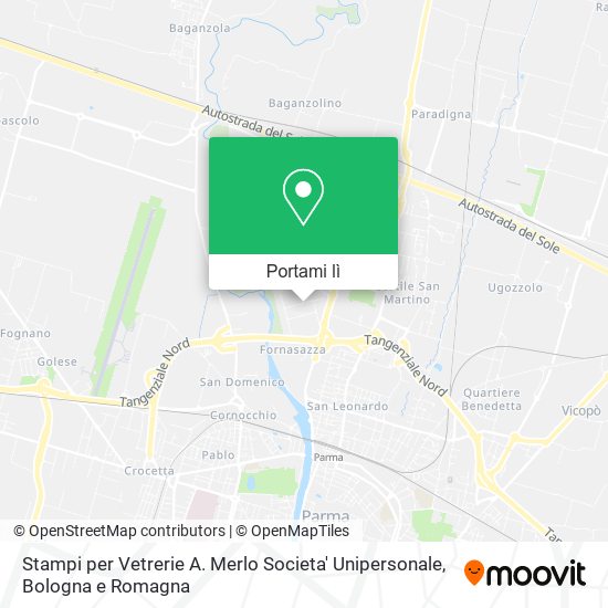 Mappa Stampi per Vetrerie A. Merlo Societa' Unipersonale