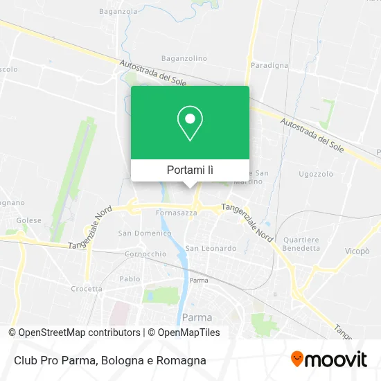 Mappa Club Pro Parma