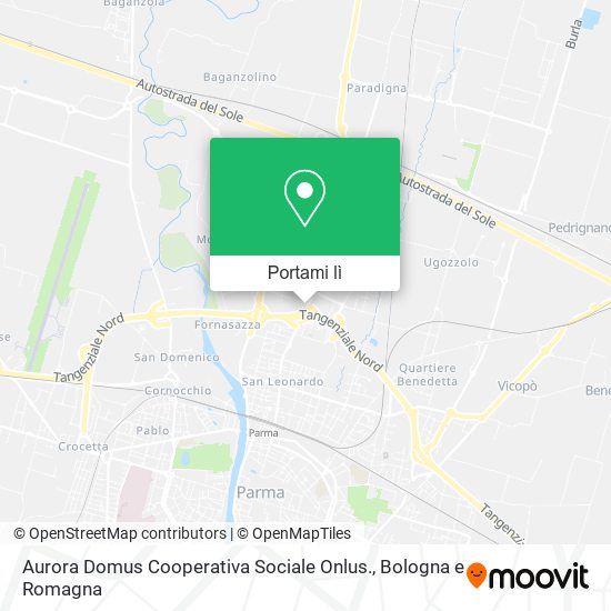 Mappa Aurora Domus Cooperativa Sociale Onlus.
