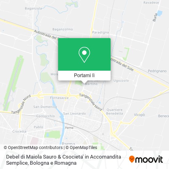 Mappa Debel di Maiola Sauro & Csocieta' in Accomandita Semplice