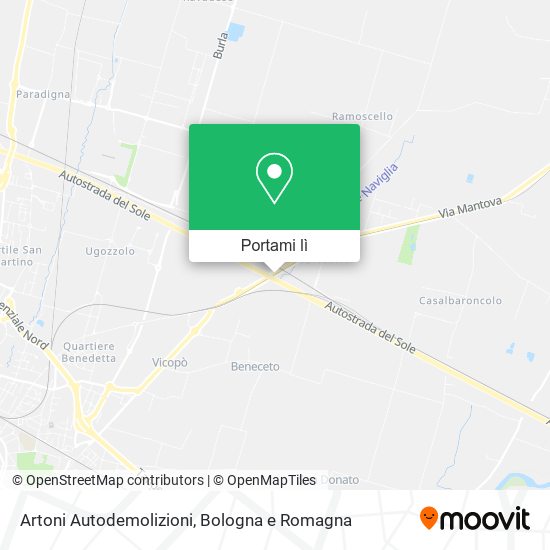 Mappa Artoni Autodemolizioni