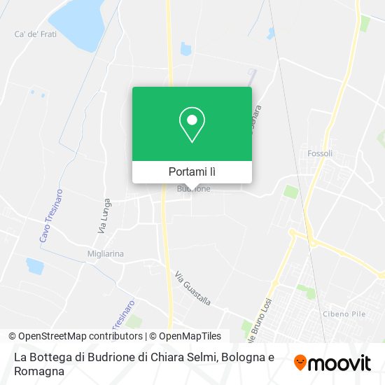 Mappa La Bottega di Budrione di Chiara Selmi