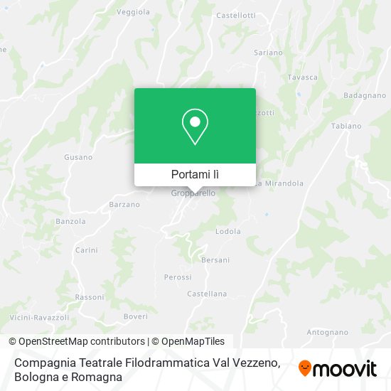 Mappa Compagnia Teatrale Filodrammatica Val Vezzeno