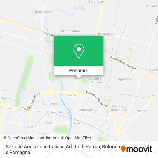 Mappa Sezione Aociazione Italiana Arbitri di Parma