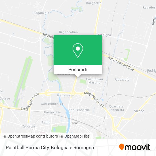 Mappa Paintball Parma City
