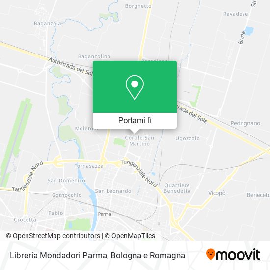 Mappa Libreria Mondadori Parma
