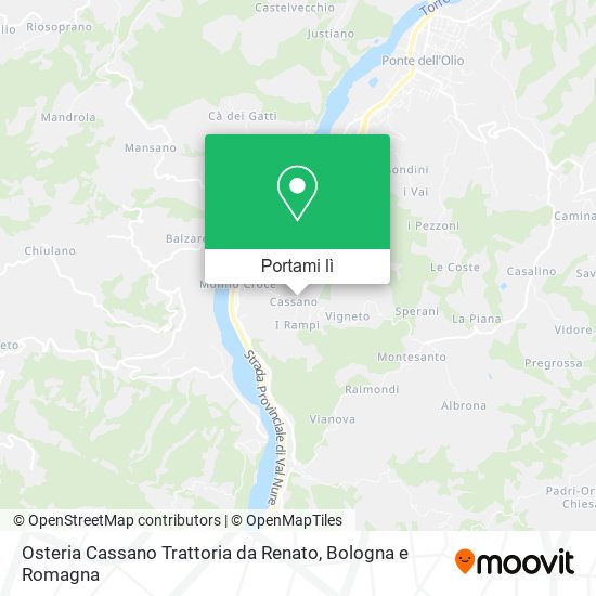 Mappa Osteria Cassano Trattoria da Renato