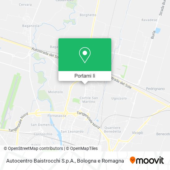Mappa Autocentro Baistrocchi S.p.A.
