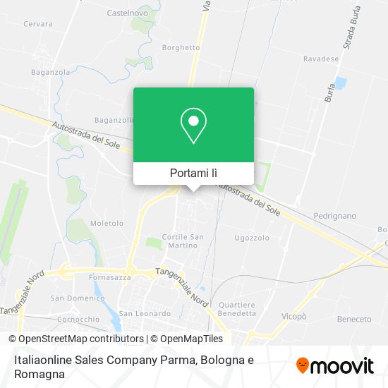 Mappa Italiaonline Sales Company Parma