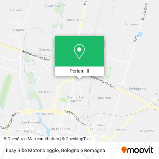Mappa Easy Bike Motonoleggio