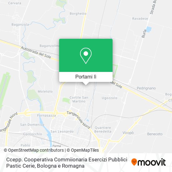 Mappa Ccepp. Cooperativa Commiionaria Esercizi Pubblici Pastic Cerie
