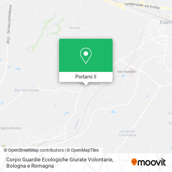 Mappa Corpo Guardie Ecologiche Giurate Volontarie