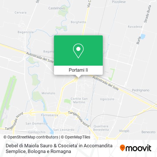 Mappa Debel di Maiola Sauro & Csocieta' in Accomandita Semplice