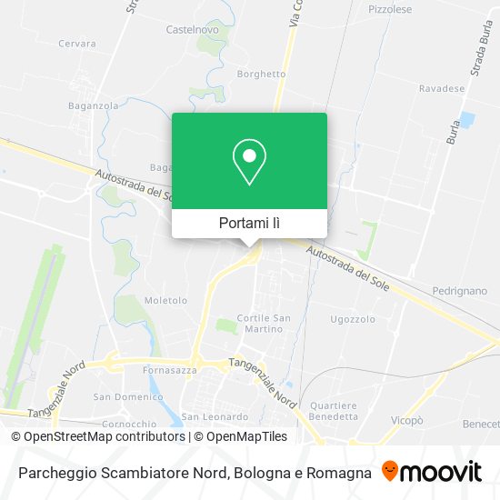 Mappa Parcheggio Scambiatore Nord