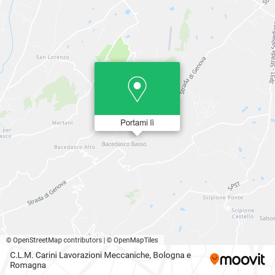 Mappa C.L.M. Carini Lavorazioni Meccaniche