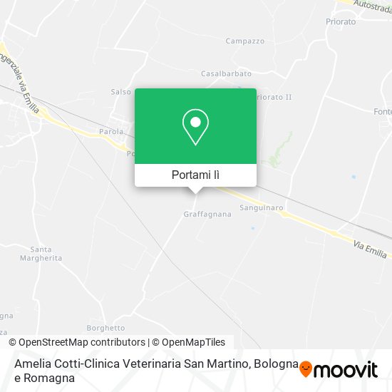 Mappa Amelia Cotti-Clinica Veterinaria San Martino