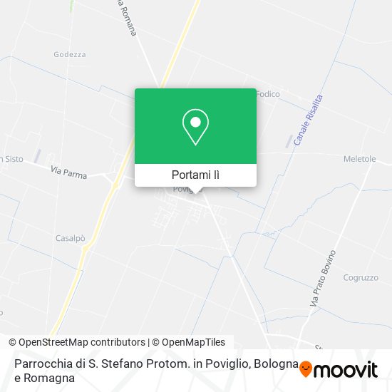 Mappa Parrocchia di S. Stefano Protom. in Poviglio