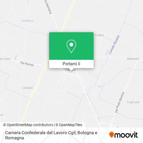 Mappa Camera Confederale del Lavoro Cgil