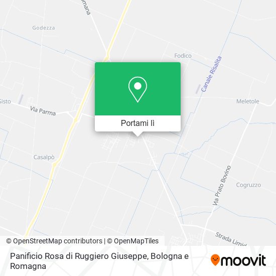 Mappa Panificio Rosa di Ruggiero Giuseppe