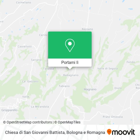 Mappa Chiesa di San Giovanni Battista