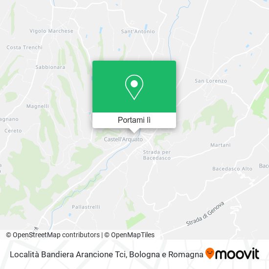 Mappa Località Bandiera Arancione Tci