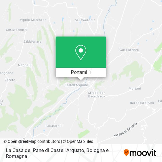 Mappa La Casa del Pane di Castell'Arquato