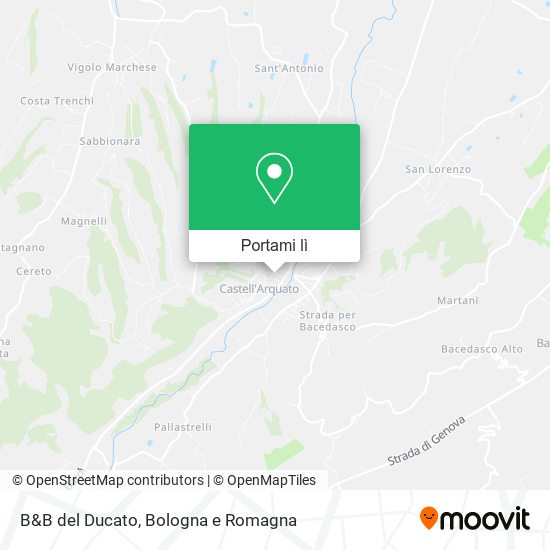 Mappa B&B del Ducato