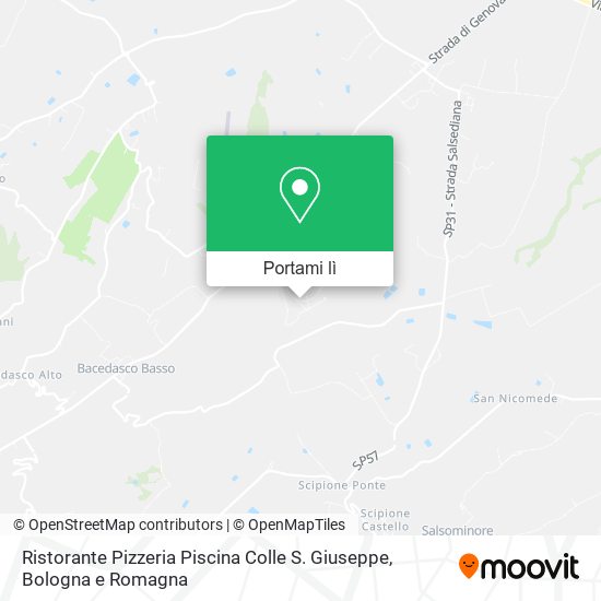 Mappa Ristorante Pizzeria Piscina Colle S. Giuseppe