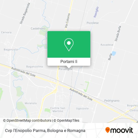 Mappa Cvp l'Enopolio Parma