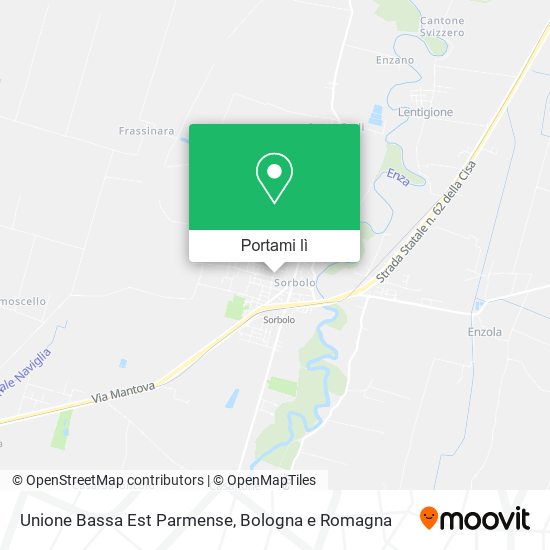 Mappa Unione Bassa Est Parmense