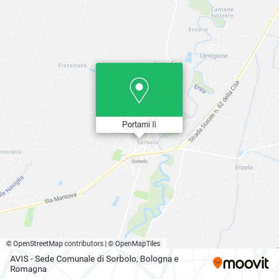 Mappa AVIS - Sede Comunale di Sorbolo
