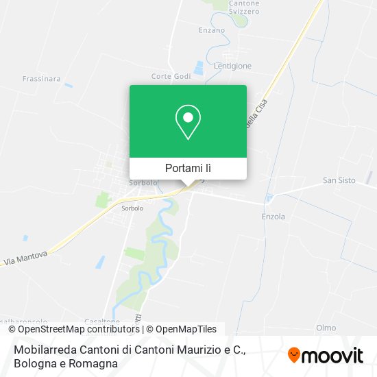 Mappa Mobilarreda Cantoni di Cantoni Maurizio e C.