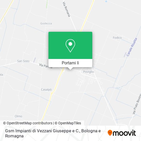 Mappa Gsm Impianti di Vezzani Giuseppe e C.